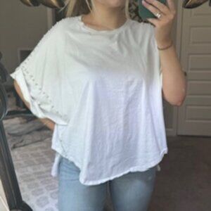 White Studded Top